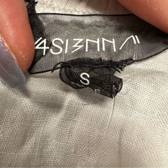 Francesca’s Puff Sleeve Crop Top Size Small - Picture 7 of 11